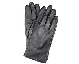 Dents Women's Classic Leather Gloves Smooth Grain - Black