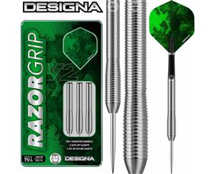 Designa - Razor Grip V2 M1 Darts - Steel Tip - 90% Tungsten - 21g 23g