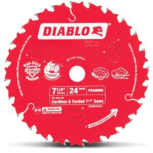 Diablo 184mm 24T TCT Circular Saw Blade for Wood Cutting - Framing