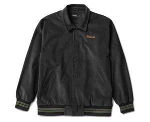 Diamond Supply Co Corduroy Varsity Jacket Black - Black