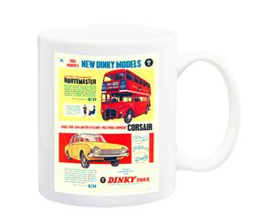 Dinky Toys Routemaster Bus Advert Poster Mug - 11 Fluid Oz