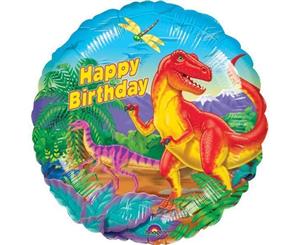 Dinosaur Party Happy Birthday Foil Balloon