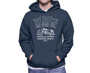 Divide & Conquer Venice Motor Co Men's Hooded Sweatshirt - Navy Blue