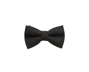 Dobell Mens Green Flecked Donegal Tweed Bow Tie Pre-Tied