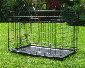 Dog Crate 48" Pet Cage Cat Metal Pen Collapsible