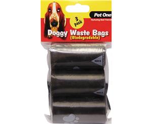 Doggie Waste Bags 3 Pack (Pet One)