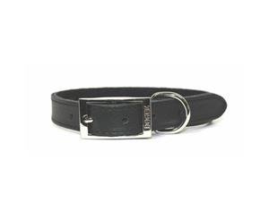 Dogue Plain Jane Leather Dog Collar Black