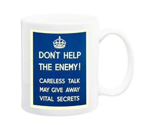 Don t Help The Enemy 1940 War Poster Mug - 11 Fluid Oz