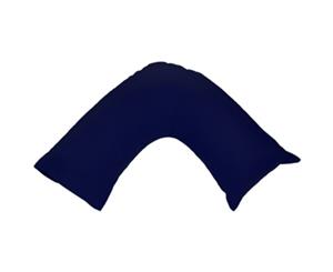 Easy Rest - Soft and Elegant 250TC Pure Cotton Percale Pillow Case (V- Shape) - Navy