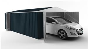 EasyShed 6038 Garage Shed - Mountain Blue