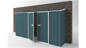 EasyShed D3808 Off The Wall Garage Shed - Torres Blue