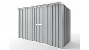 EasyShed D3815 Skillion Roof Garden Shed - Gull Grey