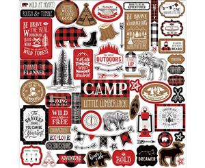 Echo Park Little Lumberjack Cardstock Stickers 12 inchX12 inch Elements