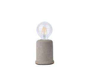 Edison Table Lamp in Concrete Rounded Base