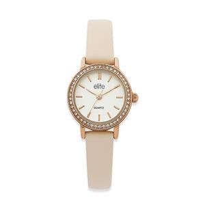 Elite Ladies Blush Leather Strap (Model 5080274)