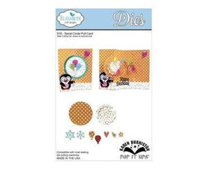 Elizabeth Craft Metal Die - Spiral Circle Pull Card (Co-1B)