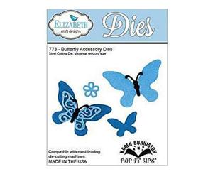 Elizabeth Craft Pop It Up Metal Dies By Karen Burniston Butterfly Accessory (Co-1B)