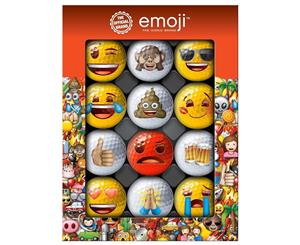 Emoji 1 Dozen Golf Balls Multi