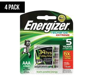 Energizer Recharge Extreme Rechargeable AAA Battery 4-Pack