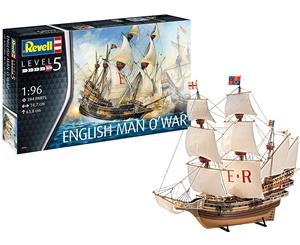 English Man O'War 196 Scale Level 5 Revell Model Kit