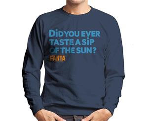 Fanta Taste A Sip Of The Sun Retro Men's Sweatshirt - Navy Blue