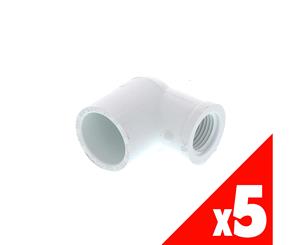 Faucet Elbow PVC 3/4 Inch x 1/2 Inch 49081141264 Pressure Pipe Fitting x5