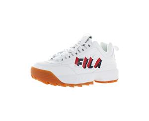 Fila Mens Disruptor II Perspective Leather Trainers Sneakers