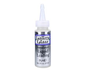 Gallery Glass Simulated liqud Leading 2 Oz - Silver