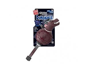 Gigwi Dinoball T-Rex Push To Mute Squeaker Maroon