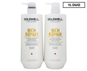 Goldwell Dualsenses Rich Repair Restoring Shampoo & Conditioner Twin Pack 1L