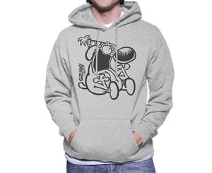 Grimmy Crazy Birthday Boy Men's Hooded Sweatshirt - Heather Grey