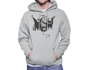 Grimmy Vampire Bat Men's Hooded Sweatshirt - Heather Grey