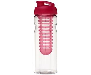 H2o Base 650Ml Flip Lid Sport Bottle And Infuser (Transparent/Pink) - PF2845