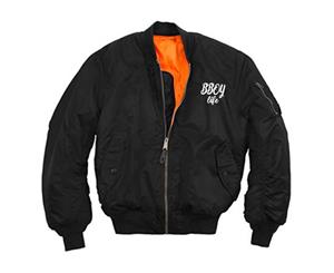 HIPHOP73 B-Boy Life Bomber Jacket Black - Black