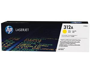 HP No. 312A Yellow Toner Cartridge - Estimated Page Yield 2700 pages - CF382A