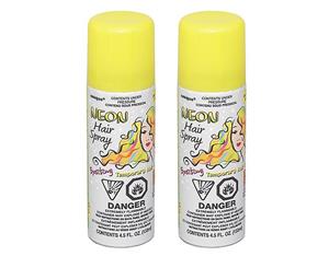 Hair Spray - Neon Yellow 2 Pack