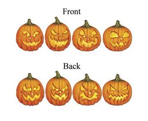 Halloween Pumpkin Jack O Lantern Scary Cutouts