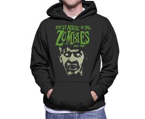 Hammer The Plague Of The Zombies Face Poster Men's Hooded Sweatshirt - Black