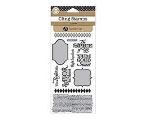 Hampton Art - Canvas Corp Cling Stamps 4X8 Sheet Savor The Moment