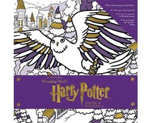 Harry Potter Winter at Hogwarts A Magical Colouring Set Book