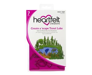 Heartfelt Creations Create A 'Scape Trout Lake Cut & Emboss Dies Set of 7