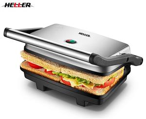 Heller 2-Slice Sandwich Press - Stainless Steel/Black