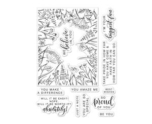 Hero Arts + Pinkfresh Studio 6 inch X8 inch Stamp Set You Make A Difference