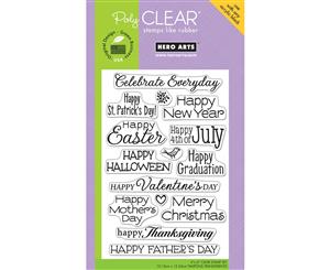 Hero Arts Clear Stamps 4&quotX6"-Celebrate Everyday