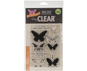 Hero Arts Clear Stamps Color Layering Butterflies