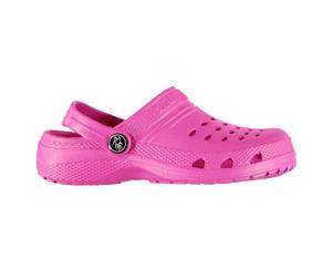 Hot Tuna Kids Cloggs - Pink Slip On Lightweight Leather