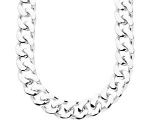 Iced Out Bling CUBAN CZ CURB CHAIN - 15mm silver - Silver