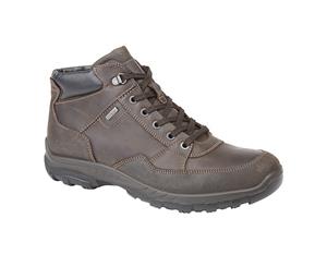Imac Mens Leather Water Resistant Leisure Ankle Boots (Brown) - DF1445