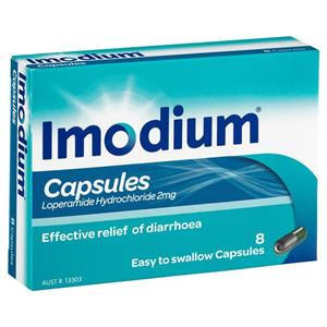 Imodium 2mg Capsules 8 Pack