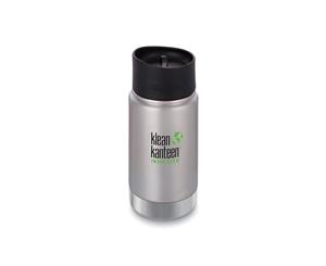 Insulated Wide Coffee Mug 12Oz (354Ml) Cafe Cap Bottle - Brushed Stainless